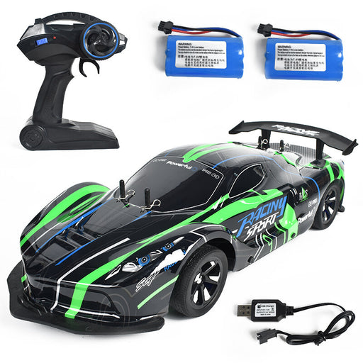 1:10 2.4G 4WD Racing Car High Speed Off Road RC Car Lamplight 25KM/h For RC Vehicles Model Multi Batteries-RC Toys China-Green 1-RC Toys China