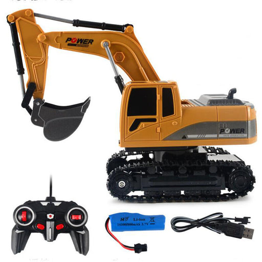 1027 2.4G 6 Channel 1/24 RC Excavator Toy Engineering Car Alloy And plastic RTR For Kids With Light-RC Toys China-RC Toys China