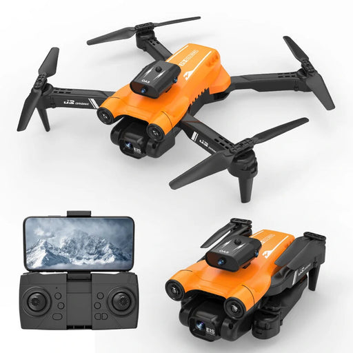 S17 2.4G 6CH WIFI FPV with 4K 480P Dual Camera Obstacle Avoidance 13mins Flight Time RC Drone Quadcopter RTF-rc drone camera-RC Toys China-Orange-4K Dual Camera-RC Toys China