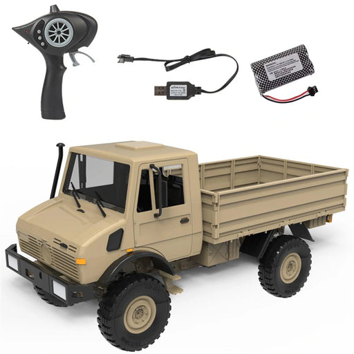 LDR/C LD-P06 1/12 2.4G RWD RC Car Unimog 435 U1300RC w/ LED Light Military Climbing Truck Full Proportional Vehicles Models Toys-rc car-RC Toys China-Yellow-RC Toys China