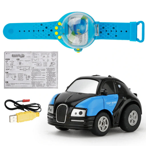 Children Boys Gift Cartoon Mini RC Remote Control Car Watch Toys Electric Wrist Rechargeable Wrist Watch Racing Cars-rc car-RC Toys China-RC Toys China
