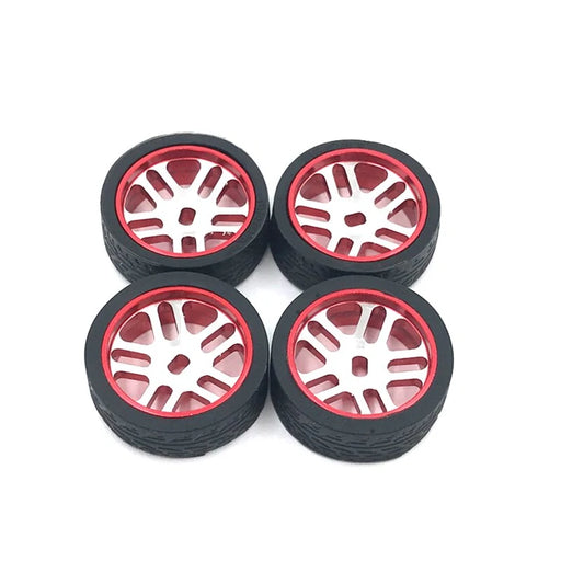 Wltoys 1/28 Metal RC Car Tire For K989 IW04M-RC Toys China-red-RC Toys China