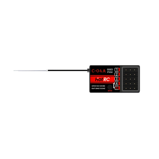 Hotrc C-04 2.4GHz 4CH RC Receiver For RC Car Boat Robot Tank Airplane-RC Toys China-RC Toys China