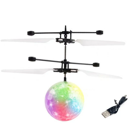 Mini Gesture Sensing Levitation Flying Led Light Crystal Ball RC Helicopter Kids Toys-rc helicopter-RC Toys China-Crystal ball + charging cable-RC Toys China