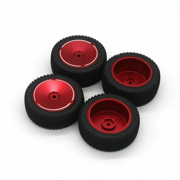 4PCS Upgraded Metal Rims Tires Wheel Hub for Wltoys 144001 144010 124016 124017 124018 124019 1/12 1/14-RC Toys China-RC Toys China