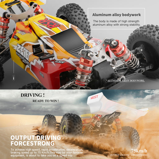 WLtoys 144010 RC Car 75KM/H High Speed Off-Road 2.4G Brushless 4WD Electric Remote Control Drift Toys For Children Racing-rc car-RC Toys China-RC Toys China